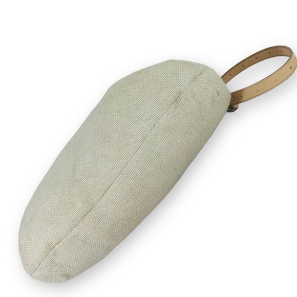 Juicy Couture Crossbody Hessian Canvas Wooden doctor bag with detachable strap - Picture 10 of 13